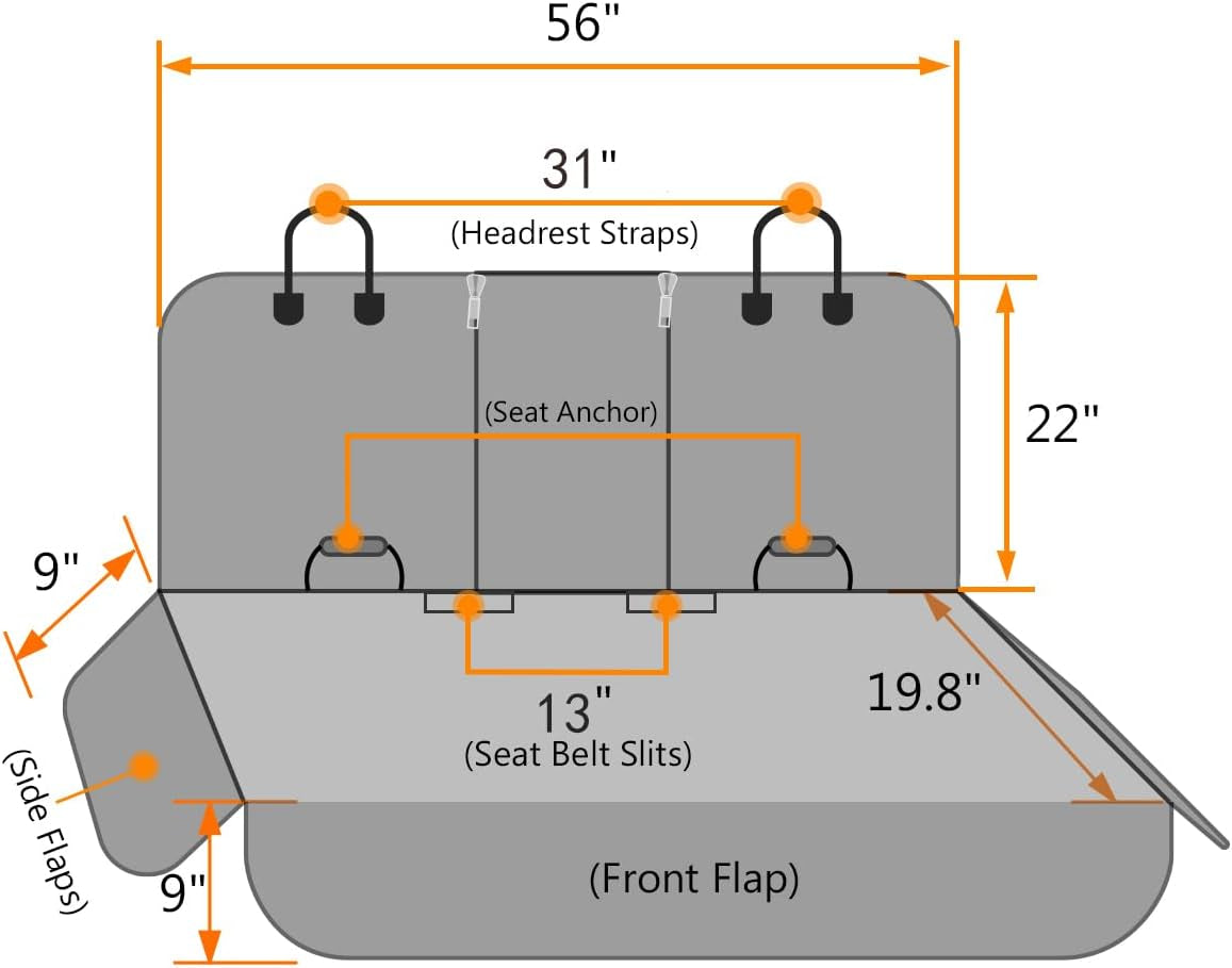 Waterproof Dog Car Seat Cover – Backseat Protector