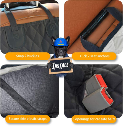 Waterproof Dog Car Seat Cover – Backseat Protector